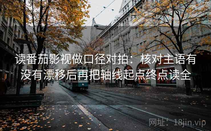 读番茄影视做口径对拍：核对主语有没有漂移后再把轴线起点终点读全